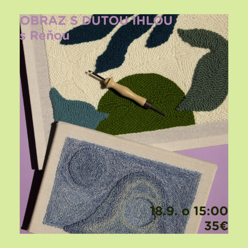Workshop, Obraz s dutou ihlou, 25. 9.2025 - 15:00