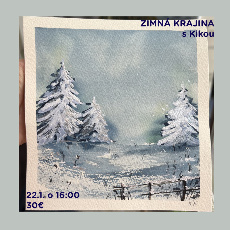 Workshop, Zimná krajina - akvarel, 22. 1. 2026 - 16:00