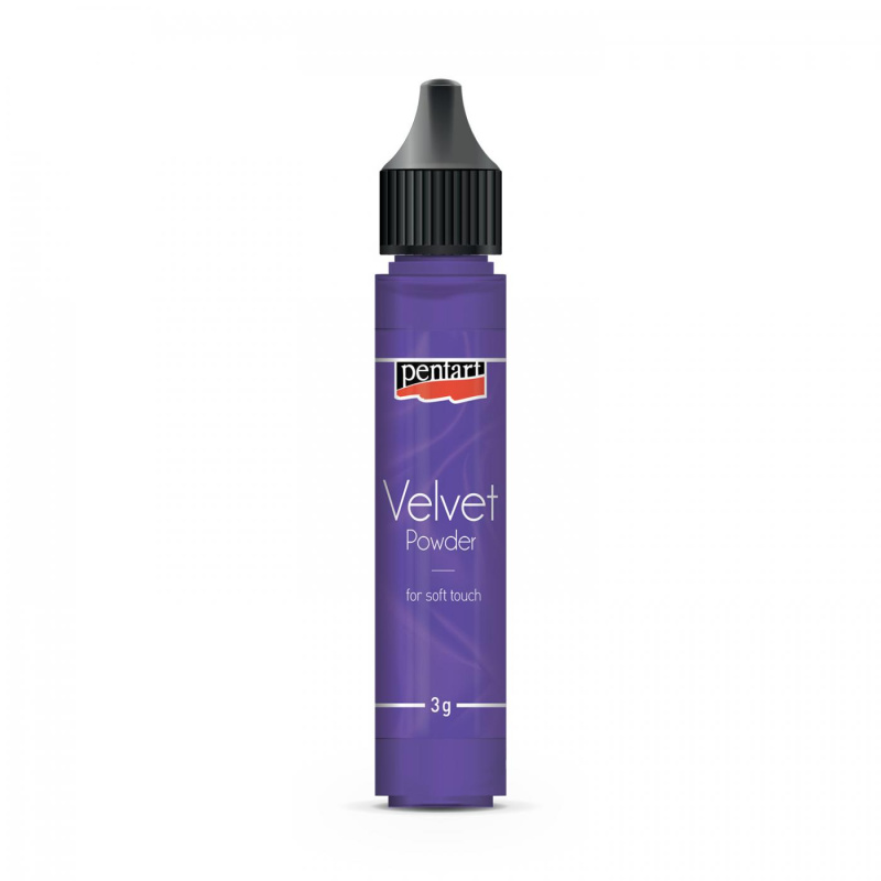 Zamatový prášok, 3 g, fialová