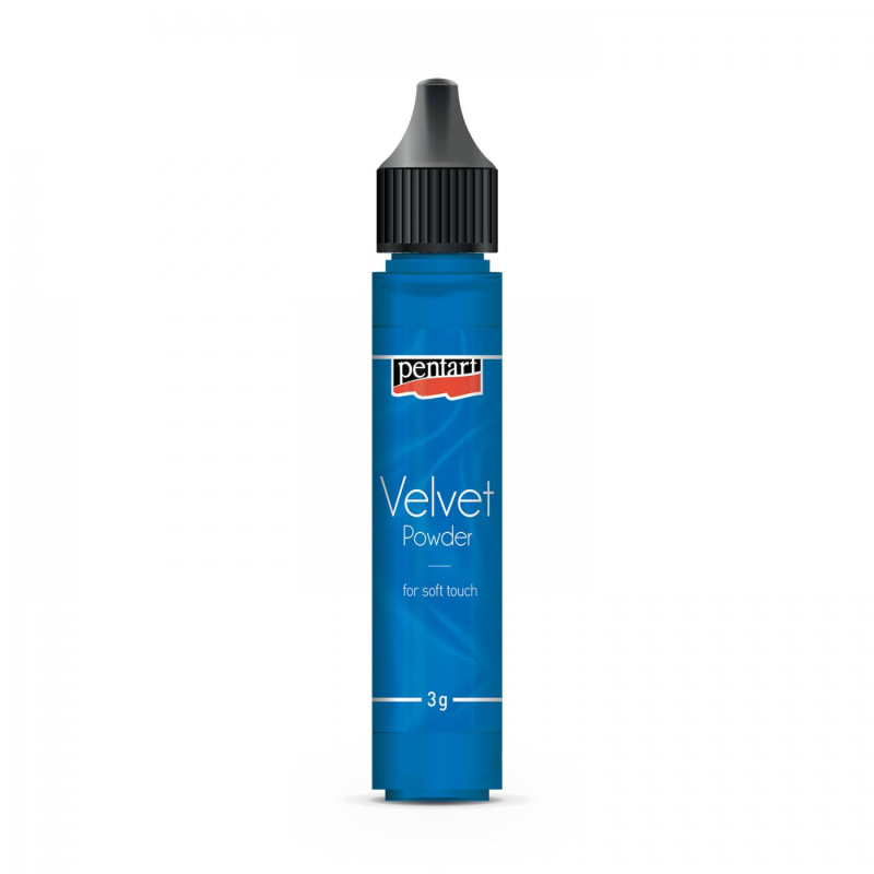 Zamatový prášok, 3 g, modrá