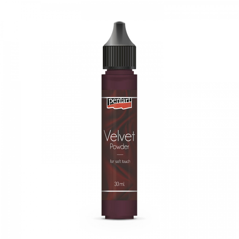 Zamatový prášok, 6 g, granátovo červená