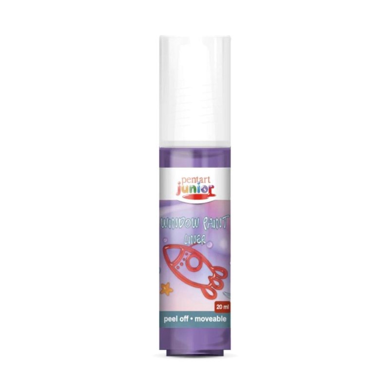 Zlupovacia farba na sklo, 20 ml, fialová