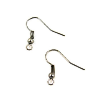 Afroháčik 17 x 0,5 mm, 10 ks, hematit