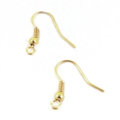 Afroháčik 17 x 0,5 mm, 10 ks, zlatý