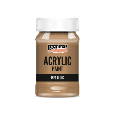 Akrylová farba 100 ml, metalická bronzová
