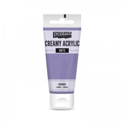 Akrylová farba krémová, matná, levanduľová, 60 ml