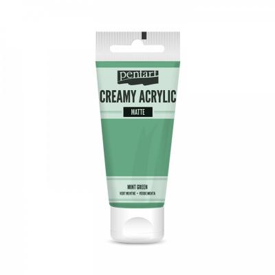 Akrylová farba, krémová, matná, mätová, 60 ml