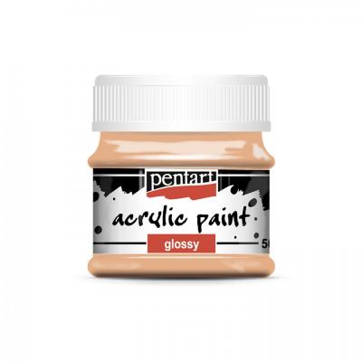Akrylová farba lesklá 50 ml, lososová