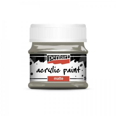 Akrylová farba matná 50 ml, bahenná sivá