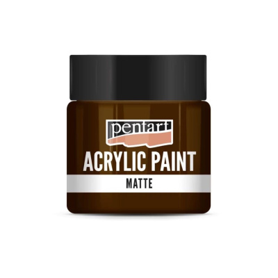 Akrylová farba matná 50 ml, červenohnedá