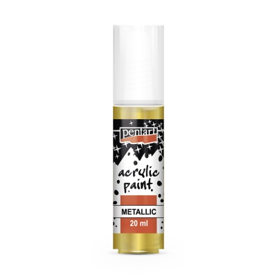 Akrylová farba metalická 20 ml, zlatá