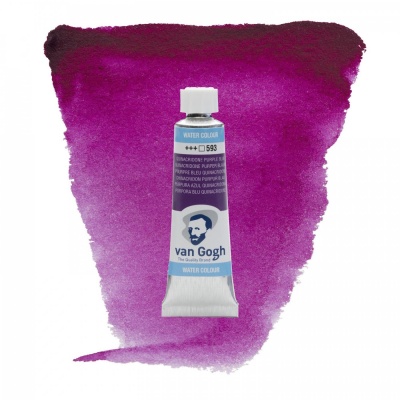 Akvarelová farba Van Gogh, 10 ml, Quinacridone purple blue