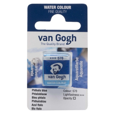 Akvarelová farba Van Gogh, 2 ml, Phtalo blue
