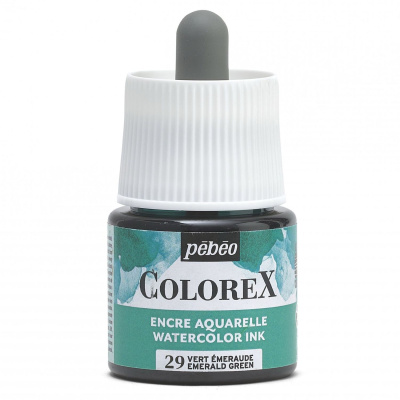 Akvarelový atrament COLOREX, emerald green 45 ml