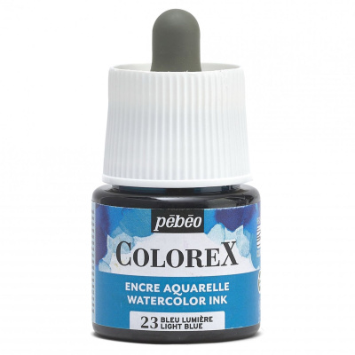 Akvarelový atrament COLOREX, light blue 45 ml