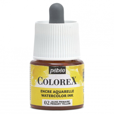 Akvarelový atrament COLOREX, primary yellow 45 ml