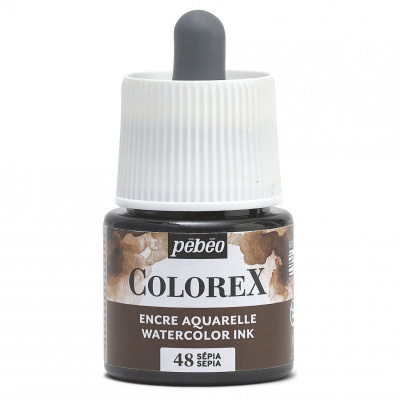 Akvarelový atrament COLOREX, sepia 45 ml