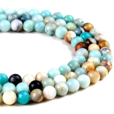 Amazonit, prírodný minerál, 8 mm