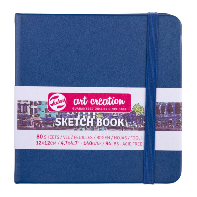 Art book, Art Creation, blok na skicovanie, 12 x 12 cm, tmavomodrý