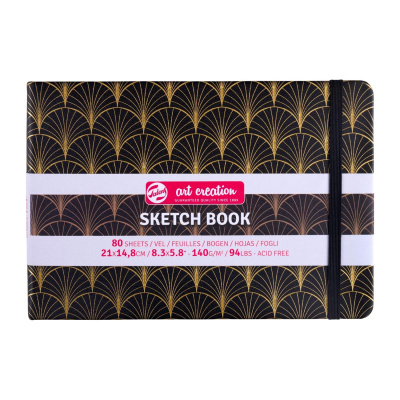 Art Book, Art Creation, blok na skicovanie, 15 x 21 cm, art deco