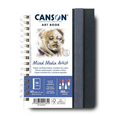 Art Book, CANSON XL Mixed Media, skicár A5, 300g, 28 listov