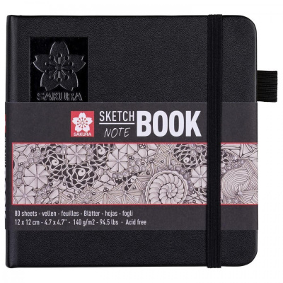 Art Book, Sakura, blok na skicovanie, 12 x 12 cm, béžový papier