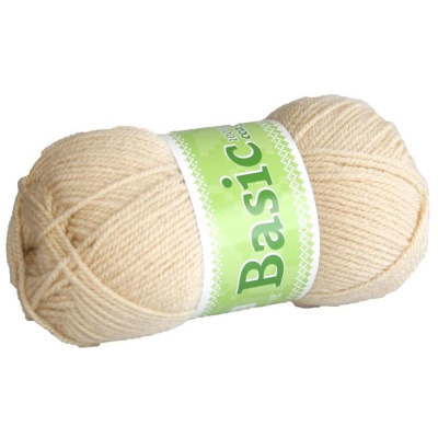 Basic, akrylová priadza, 50 g, cca 150 m, 1113 svetlá béžová