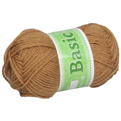 Basic, akrylová priadza, 50 g, cca 150 m, 946 orechová