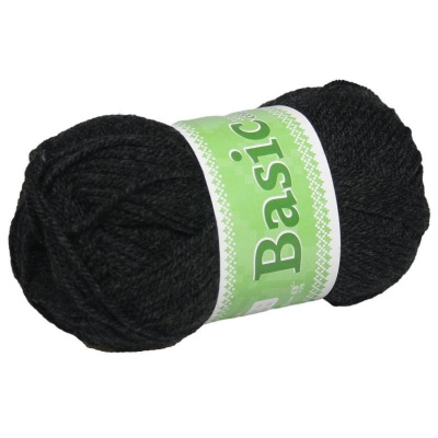 Basic, akrylová priadza, 50 g, cca 150 m, 997 uhlová
