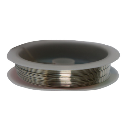 Bižutérny drôt, platina, 0,5 mm, návin 6 m