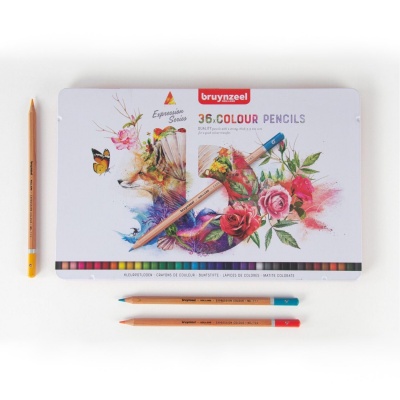 Bruynzeel, Pastelky farebné expression, sada 36 ks