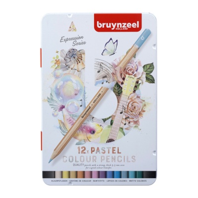 Bruynzeel, Pastelky farebné pastelové, sada 12 ks