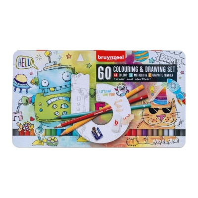 Bruynzeel, Pastelky Small Artists, sada 60 ks