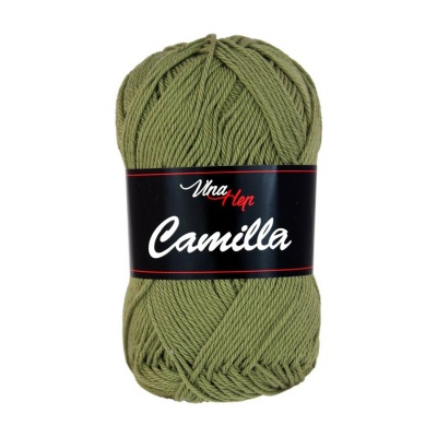 Camilla, 100% bavlnená priadza, 50 g, cca 125 m, 8168 khaki