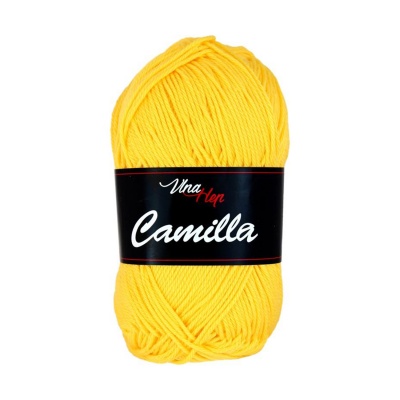 Camilla, 100% bavlnená priadza, 50 g, cca 125 m, 8180 žltá