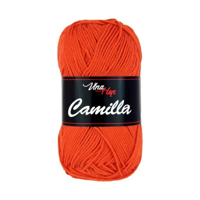 Camilla, 100% bavlnená priadza, 50 g, cca 125 m, 8198 tmavooranžová
