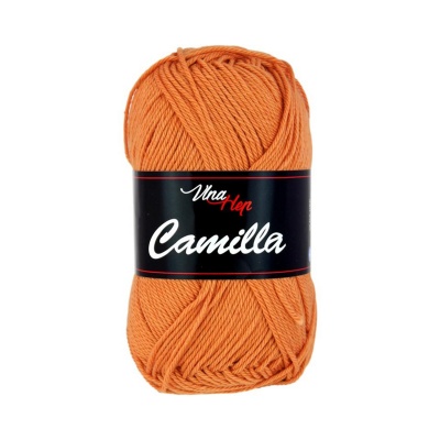 Camilla, 100% bavlnená priadza, 50 g, cca 125 m, 8199 oranžová