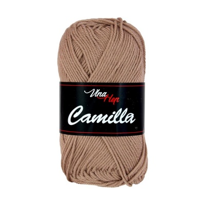 Camilla, 100% bavlnená priadza, 50 g, cca 125 m, 8217 mliečna káva