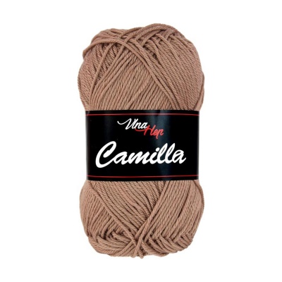 Camilla, 100% bavlnená priadza, 50 g, cca 125 m, 8223 svetlohnedá