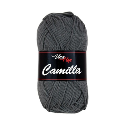 Camilla, 100% bavlnená priadza, 50 g, cca 125 m, 8236 tmavošedá