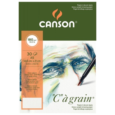 CANSON Skicár C a GRAIN, A5, 180 g, 30 listov