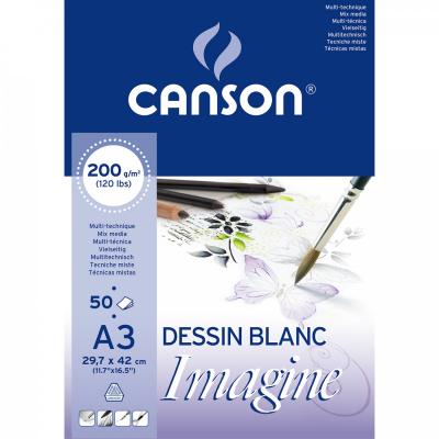 CANSON Skicár IMAGINE, A3, 200g/m2, 50 listov
