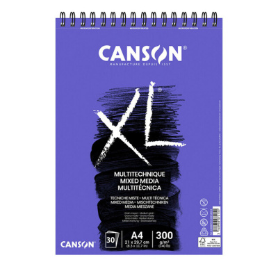 CANSON XL Mix media, A4 300g, 30 listov