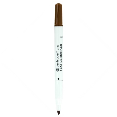 Centropen fixka na textil 2739, 1,8 mm hnedá