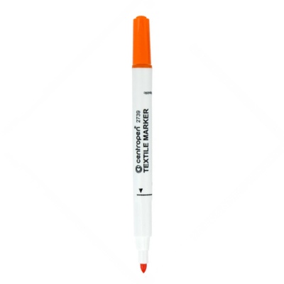Centropen fixka na textil 2739, 1,8 mm oranžová