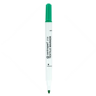 Centropen fixka na textil 2739, 1,8 mm zelená