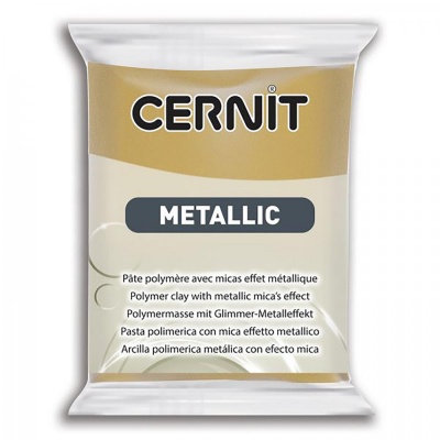 CERNIT Metallic 56g, 053 výrazná zlatá