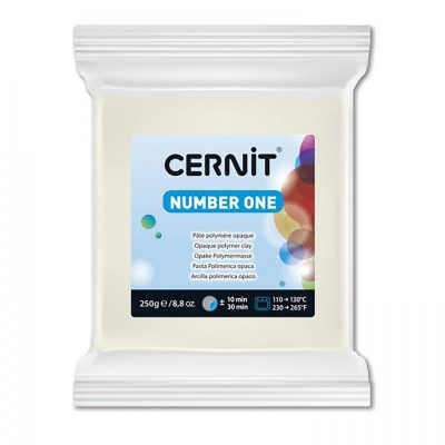 CERNIT Number One 250g, 027 nepriehľadná biela