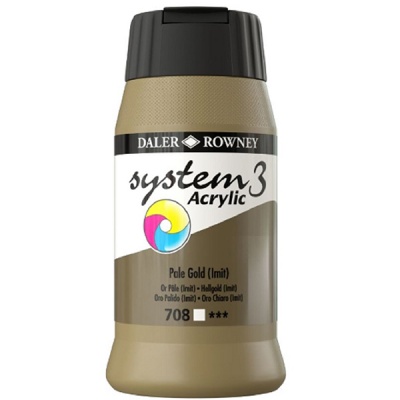 D&R System3 Acrylic 500 ml, Pale Gold Imitation