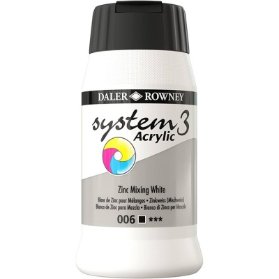 D&R System3 Acrylic 500 ml, Zinc mixing white